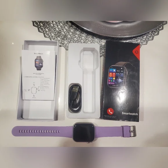 Smartwatch with Purple Band